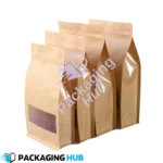 Flat Bottom Side Gazette Pouch With Window