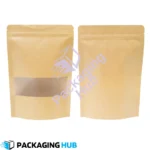 Lifestyle display of kraft pouch with tea and dried fruits – eco packaging