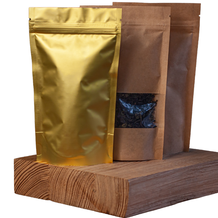 Kraft Stand Up Pouches - Eco-Friendly, Durable Packaging for Coffee, Tea, and Snacks