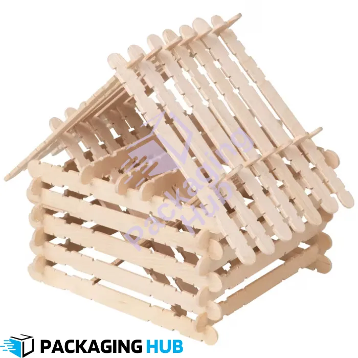 Popsicle sticks used for crafting and DIY projects, showcasing their versatility.
