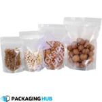 Styled clear pouch in a kitchen setup – modern food packaging concept
