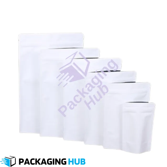White Kraft Paper With Aluminum Lamination Pouch