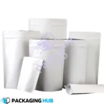 White Kraft Paper With Aluminum Lamination Pouch