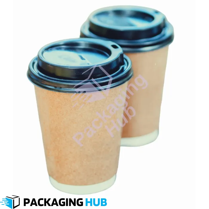 8oz Double Wall Coffee Cup with Lid - Ecorfriendly