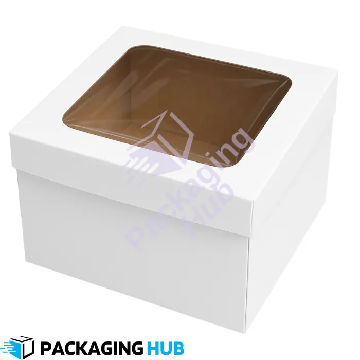 Bakery Box with Clear Top Window – Elegant Cake Packaging