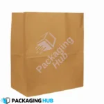 Eco-friendly kraft paper bags with flat bottom