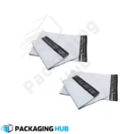 A stack of small, self-adhesive courier flyer bags, ideal for shipping documents and small items.