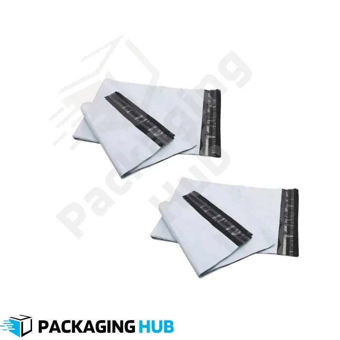 A stack of small, self-adhesive courier flyer bags, ideal for shipping documents and small items.