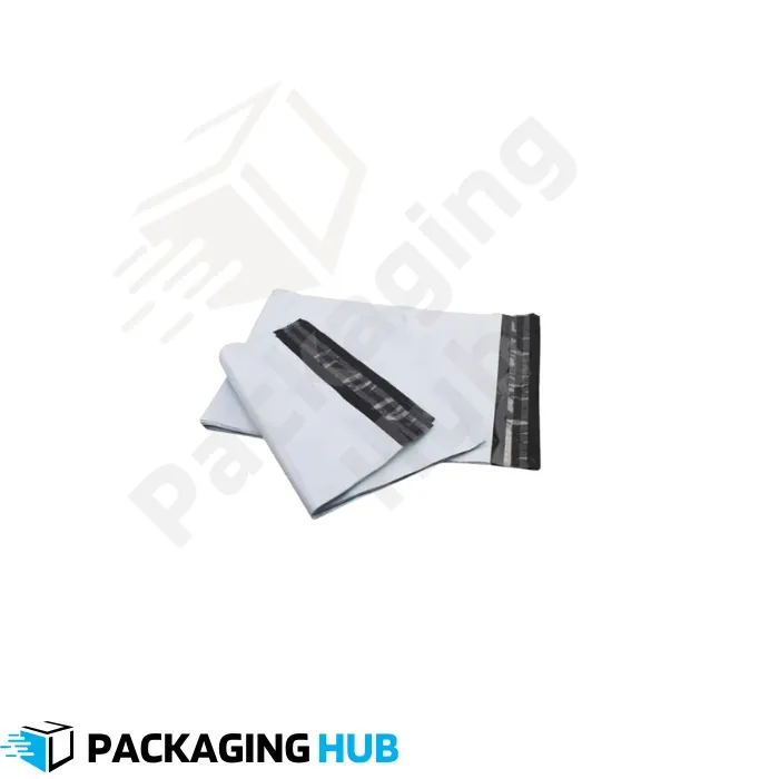 A stack of small, self-adhesive courier flyer bags, ideal for shipping documents and small items.