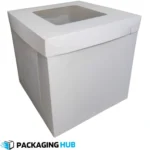 Premium 12x12x12 cake box with window for safe cake delivery and display