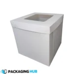 Square Cake Box 10×10×10 with Clear Window – Bakery Packaging Pakistan