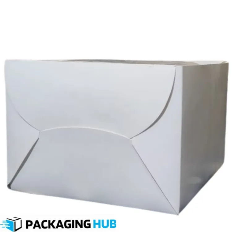 Premium quality 10x10x7.5 cake box featuring transparent window for professional bakery packaging