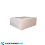 Cake Box 7.5x7.5x3.5 with transparent window for bakery packaging in Pakistan