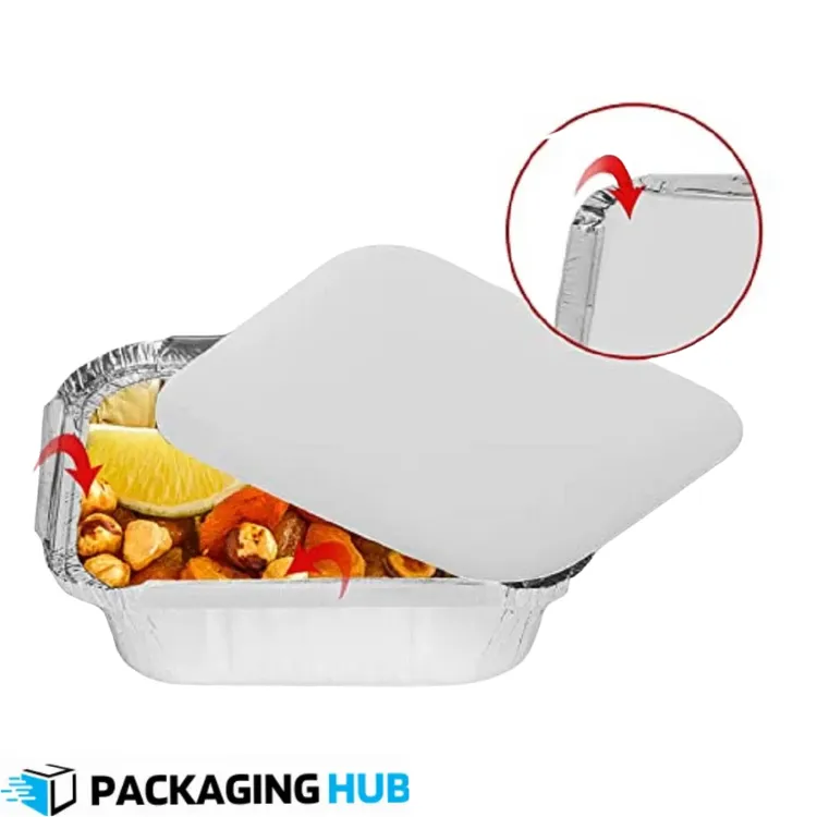 F1 aluminum food packaging container with lid – wholesale disposable containers for Pakistani suppliers